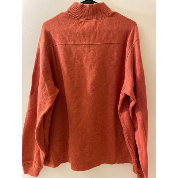 Jos A Bank Mens Size Medium Cotton 1/4 Zip Sweater Pullover Signature Collection - Picture 2 of 5
